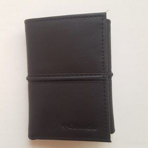 Columbia Leather Black Wallet Tri-Fold RFID-Block